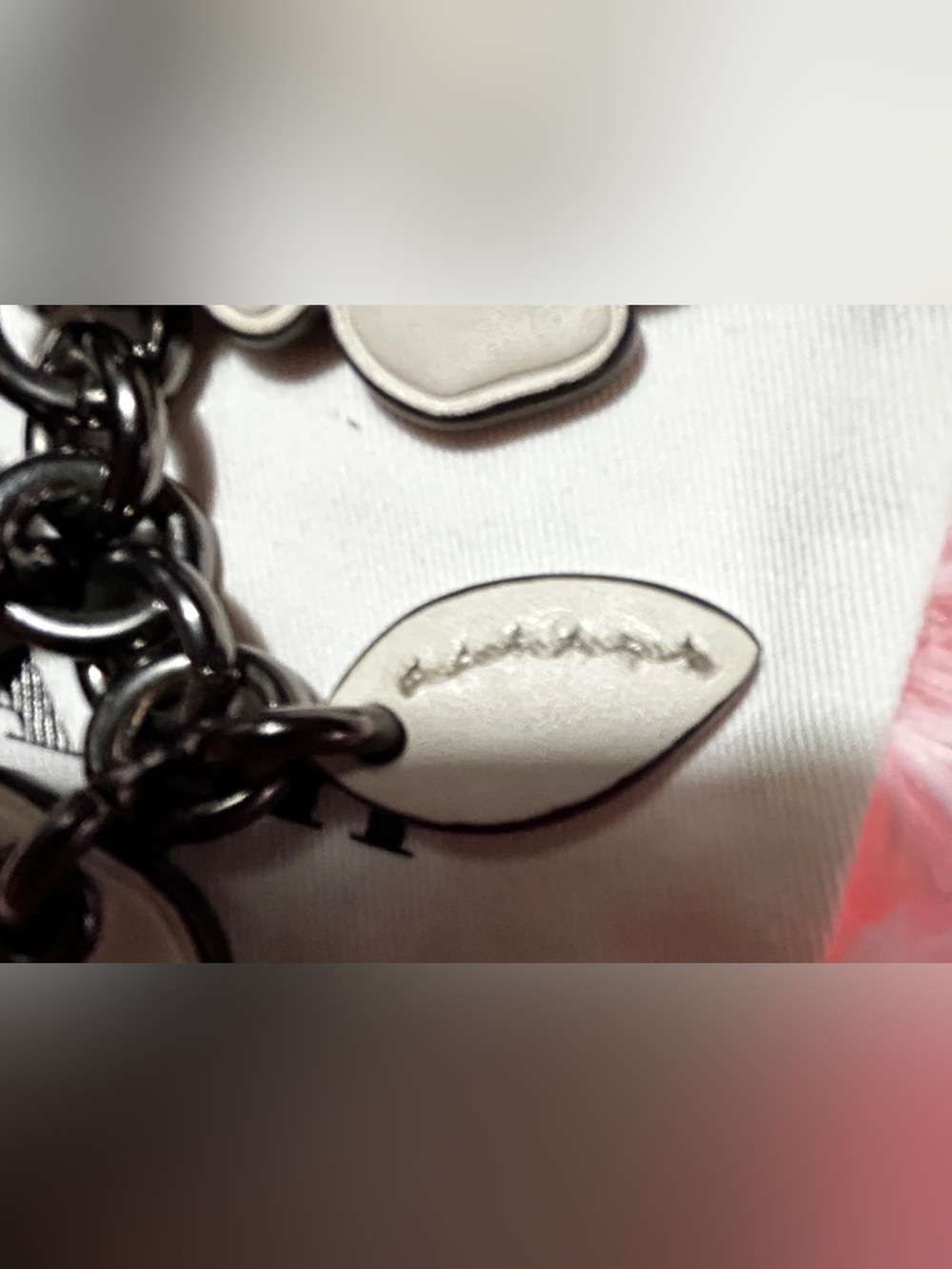 COACH TEA ROSE MIX BAG CHARM- CHALK/ELM - Picture 12 of 12